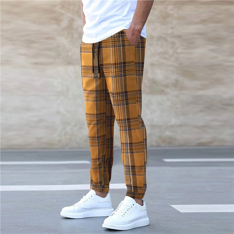 Herren Flanellhose Bequem Mit Seitentaschen Elastisch