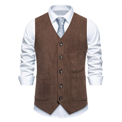 Herren Anzugweste Elegant Strukturiert Modern