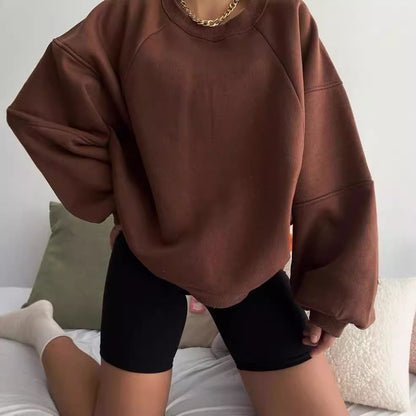 Damen Sweatshirt Oversized Große Ärmel Komfortabel