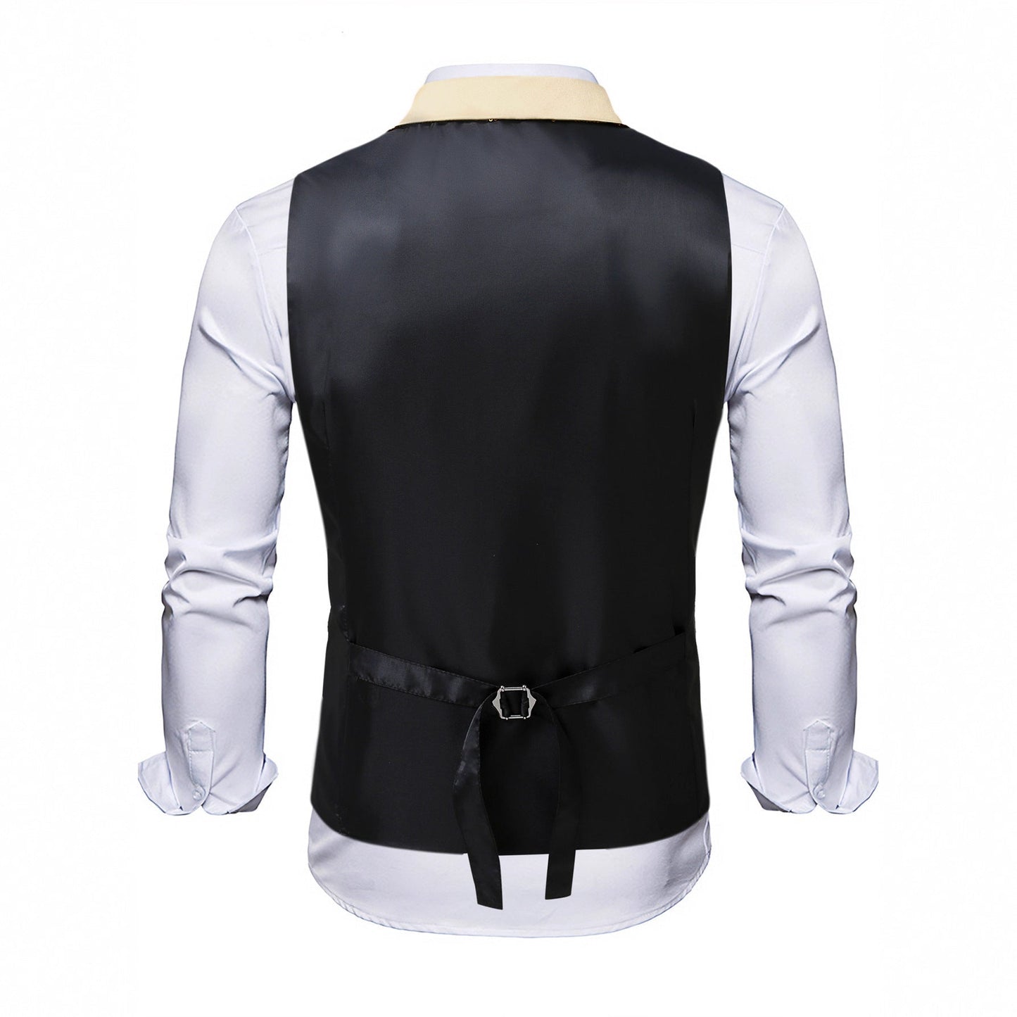 Glamour Herren Weste Pailletten Elegant