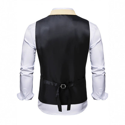 Glamour Herren Weste Pailletten Elegant
