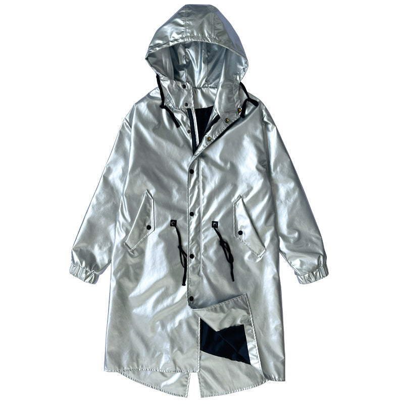 Herren Regenjacke Reflektierend Wasserdicht mit Kapuze