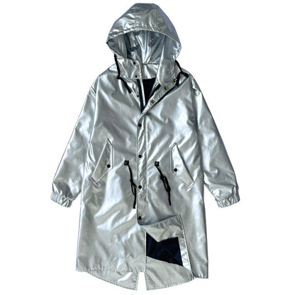 Herren Regenjacke Reflektierend Wasserdicht mit Kapuze