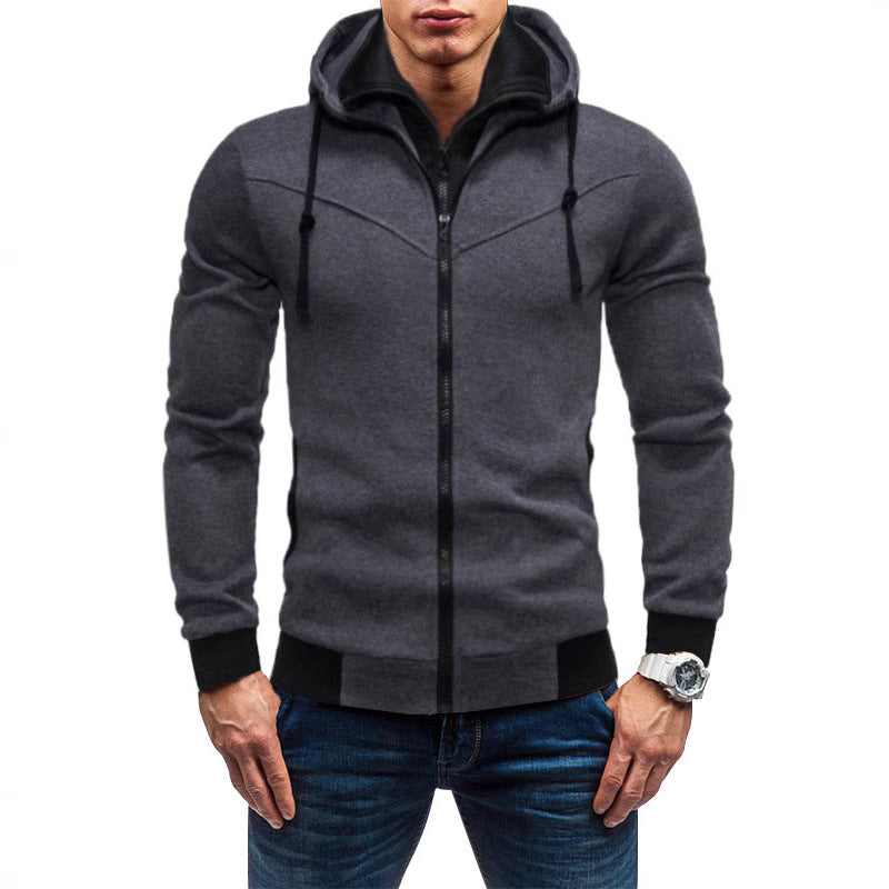Herren Sportpullover Kapuzenpulli Hochwertig Reißverschluss - BerlinGlamour