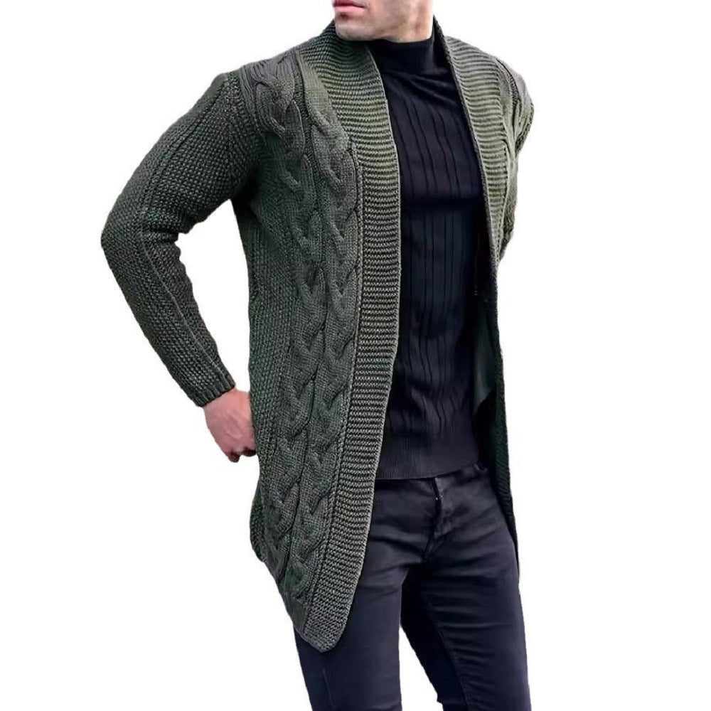 Herren Strickjacke Zopfmuster Modern Trendig
