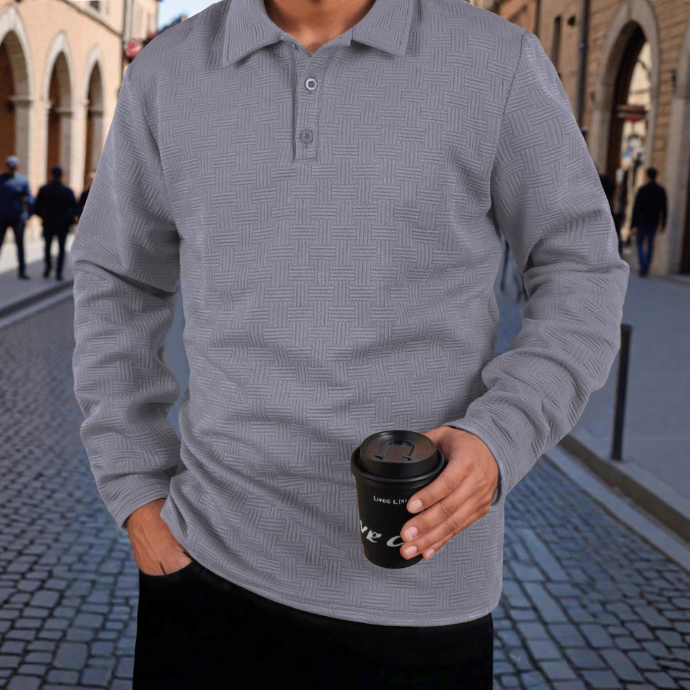 Herren Polo Hemd Langarm Modern Berlin Style