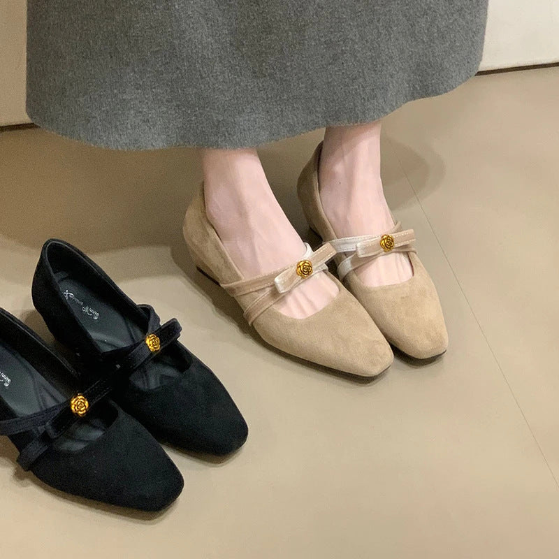 Damen Halbschuhe Elegant Riemen Weich Polster - BerlinGlamour