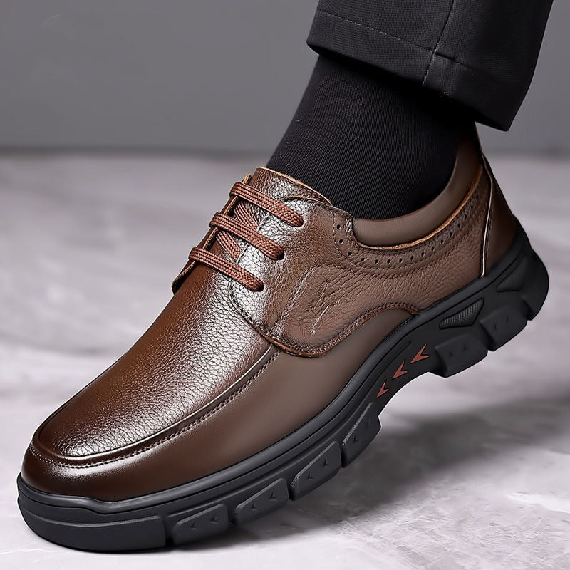 Damen Schnürschuhe Leder Modisch Hochwertig