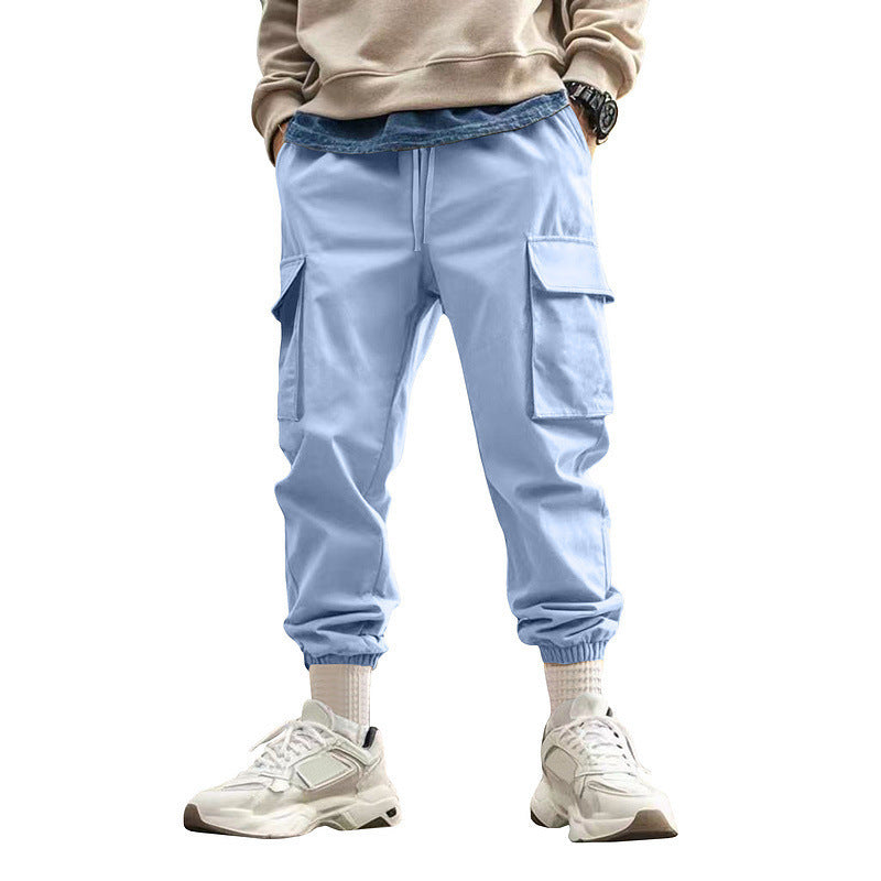 Herren Cargo Hose Elastischer Bund Freizeit Bequem