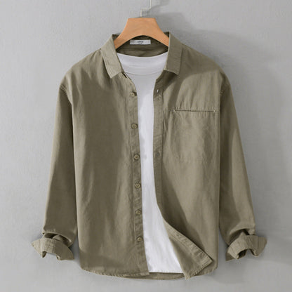Herren Langarmhemd Baumwolle Bequem Elegant - BerlinGlamour