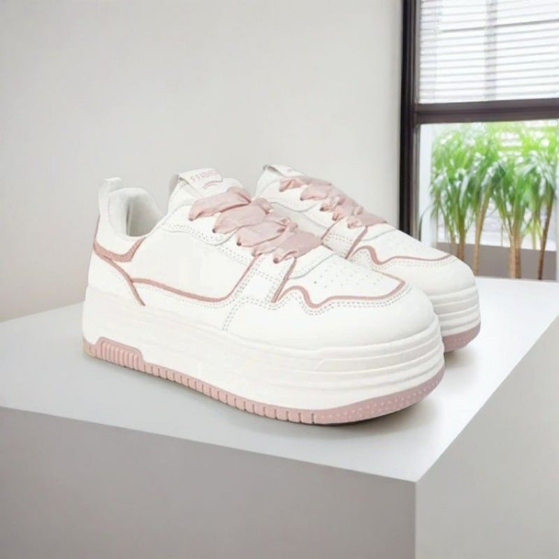 Damen Sneaker Höhe Plateau Komfortabel Modisch - BerlinGlamour