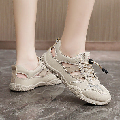 Damen Freizeitschuhe atmungsaktiv mit elastischem Schnürsystem