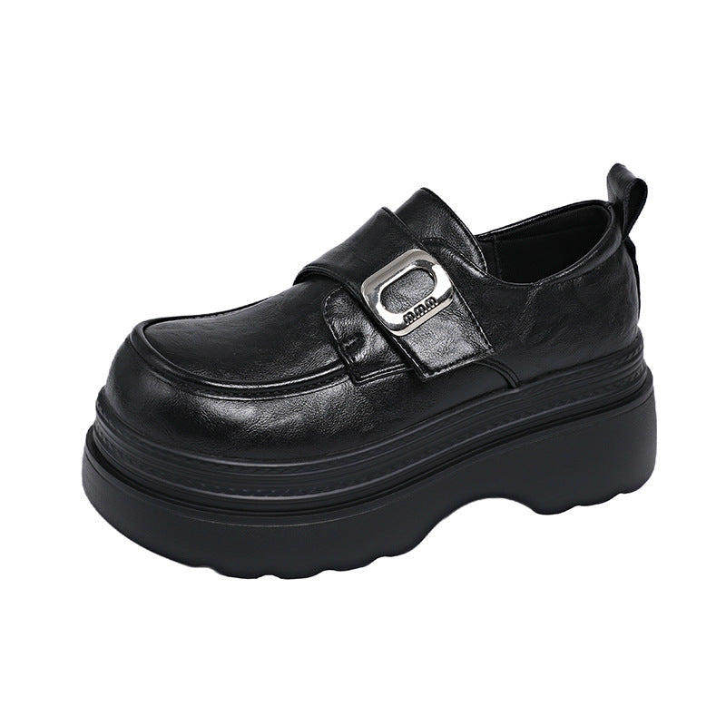 Damen Plateauschuhe Hoch mit Riemen und Dekoration