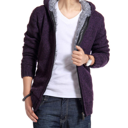 Herren Strickjacke Kuschelig Warm mit Weichem Innenfutter