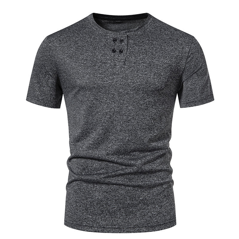 Herren T-Shirt Kurzarm Baumwolle Atmungsaktiv Modisch