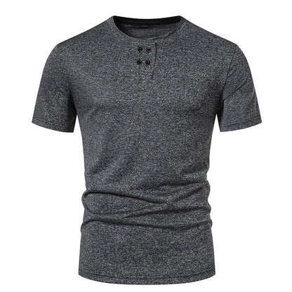 Herren T-Shirt Kurzarm Baumwolle Atmungsaktiv Modisch