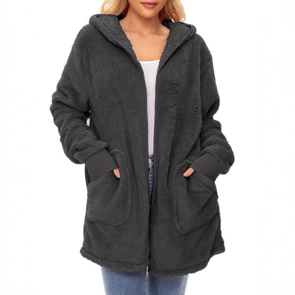 Weiche Damen Fleecejacke Warm Berlin Style