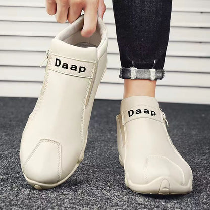Damen Sneaker Bequem Reißverschluss Komfortabel