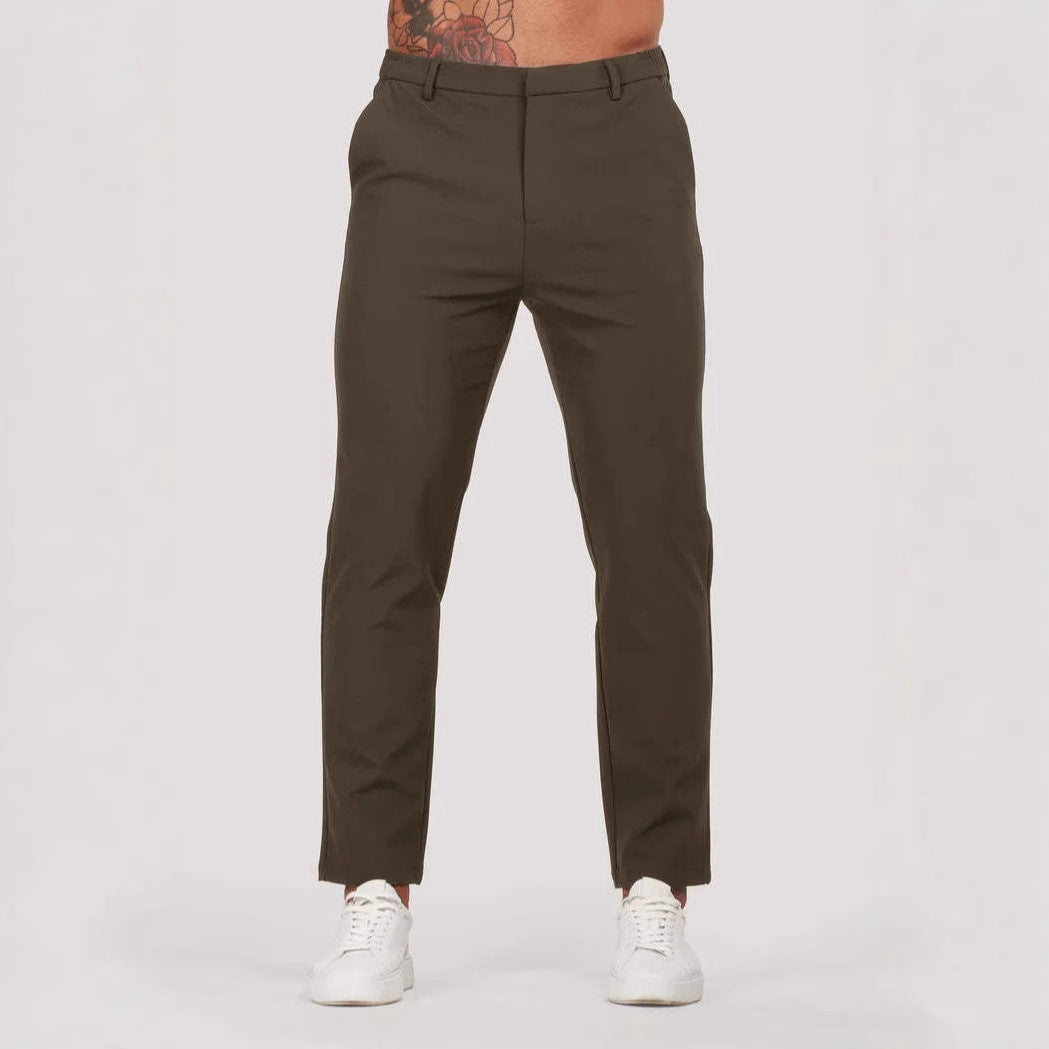Herren Chino-Hosen Elegant Bequem Slimfit
