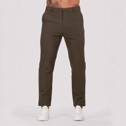 Herren Chino-Hosen Elegant Bequem Slimfit