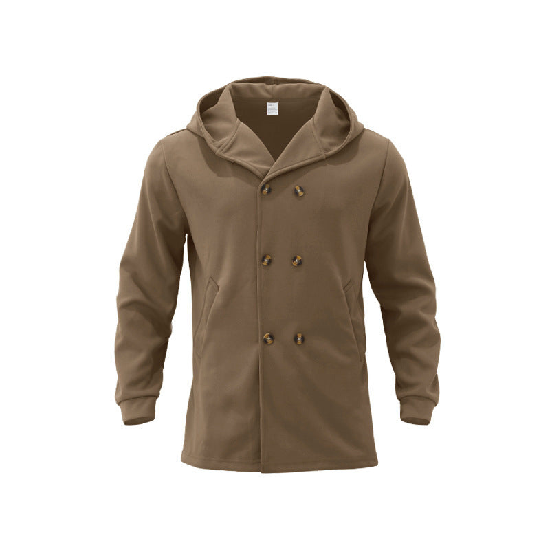 Herren Mantel Gefüttert Stilvolle Winterjacke