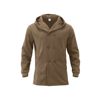 Herren Mantel Gefüttert Stilvolle Winterjacke