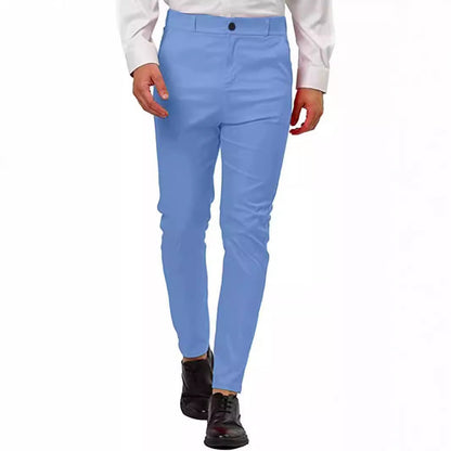 Herren Slim-Fit Hose Modern Elegant Schwarz