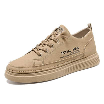 Herren Sneaker Leder Schwarz Komfortabel Dämpfend