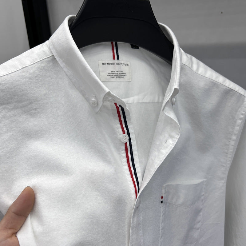 Herren Langarmhemd Modern Slim Fit Baumwolle Qualität