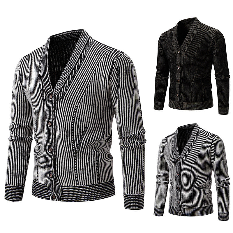 Herren Strickjacke Strukturiert Modern Berlin Style - BerlinGlamour