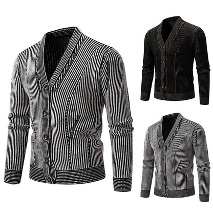 Herren Strickjacke Strukturiert Modern Berlin Style - BerlinGlamour