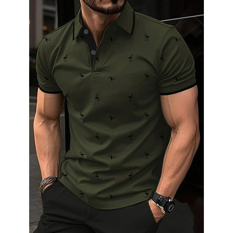 Herren Polo-Shirt Bedruckt Modern Berlin Style