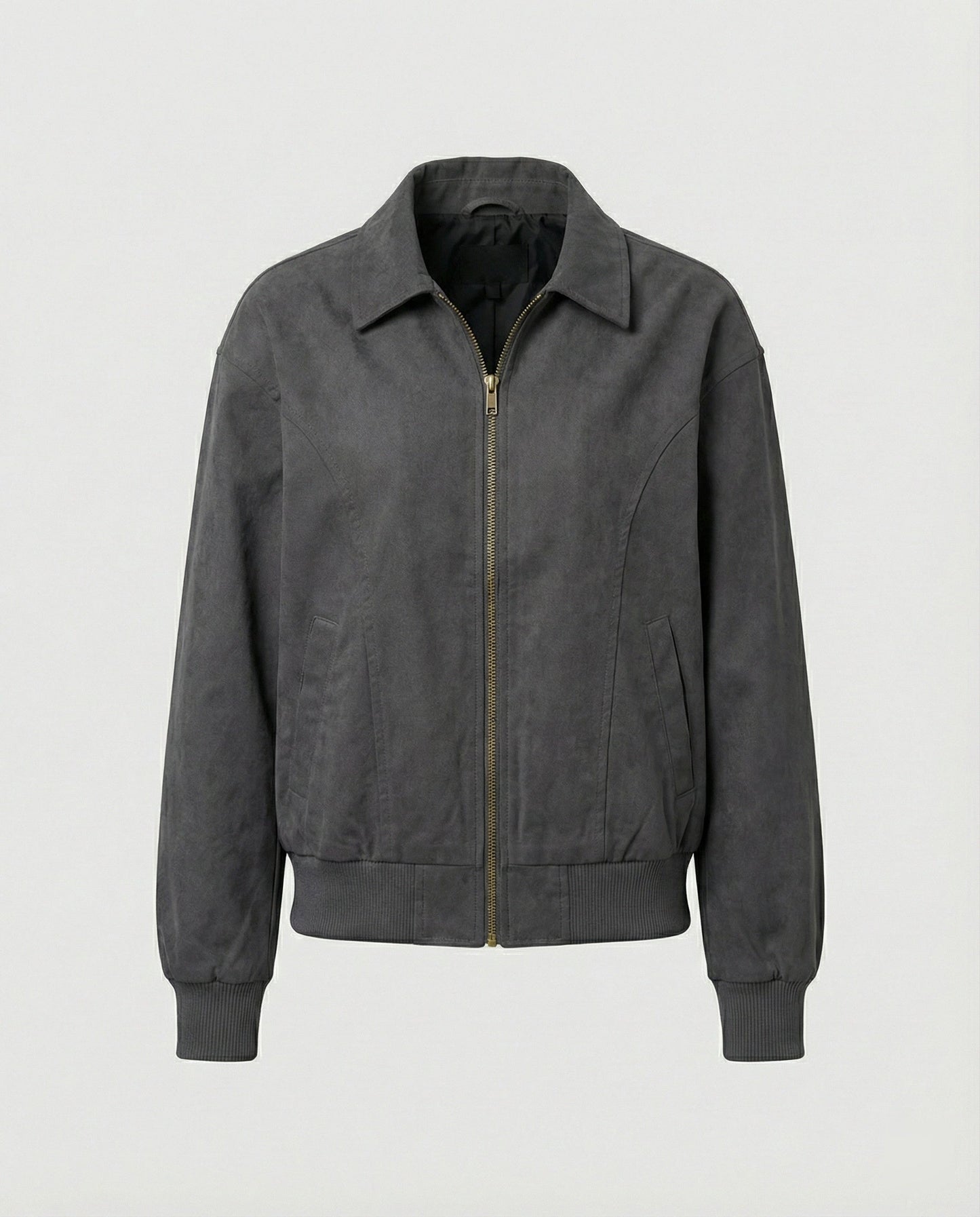 Damen Blousonjacke Leicht Baumwolle Modern mit Elastikbund