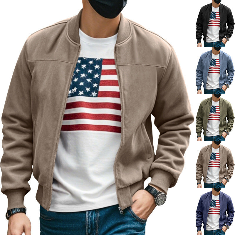 Herren Collegejacke Reißverschluss Warm Modern - BerlinGlamour