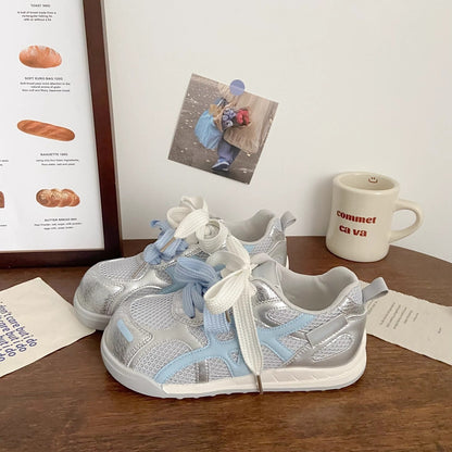 Damen Sneaker Leicht Atmungsaktiv mit Schnürsystem
