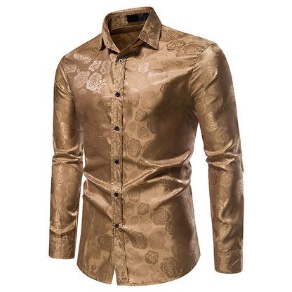 Herren Hemd Floral Elegant Glanz Berlin