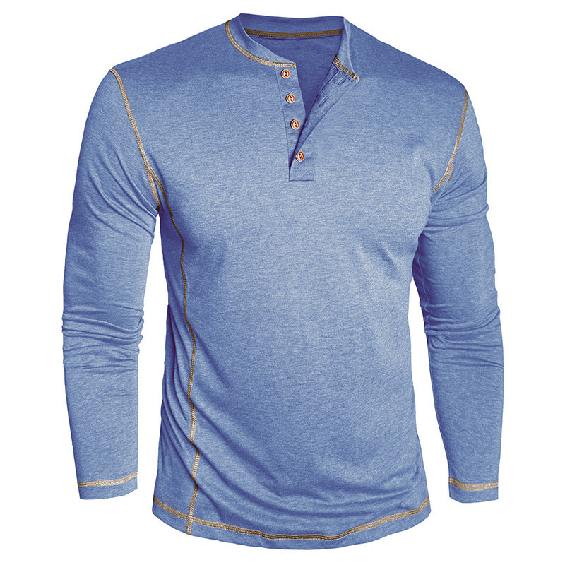 Elegantes Herren Langarmshirt mit Knöpfen Modern