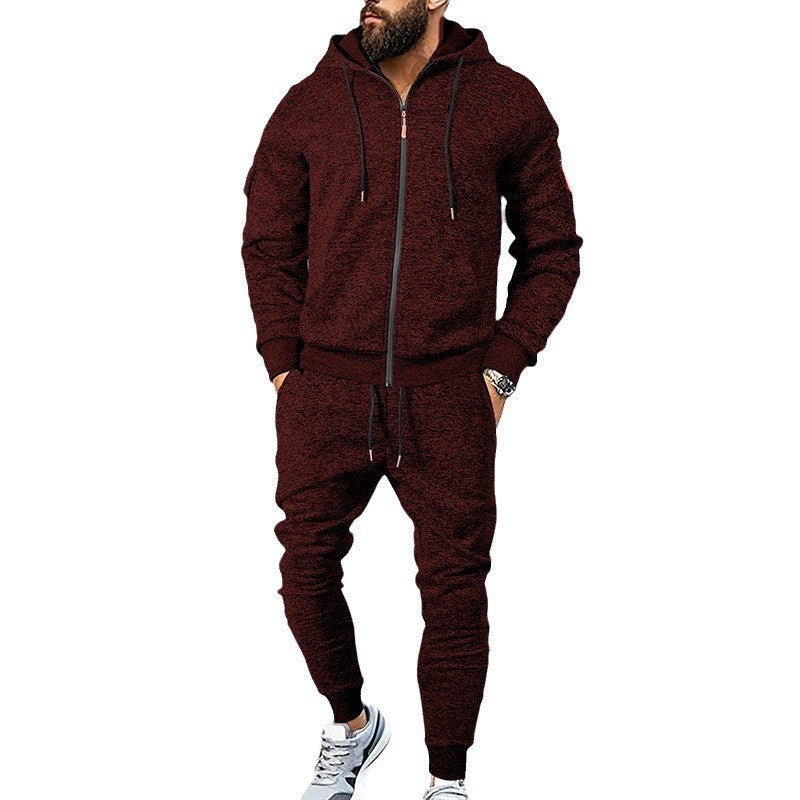Herren Jogginganzug mit Kapuze und Taschen Sportlich Comfort - BerlinGlamour