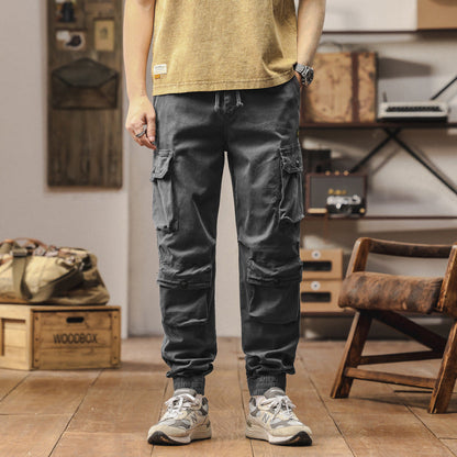 Herren Cargo-Hose Bequem Elastisch Reißverschluss