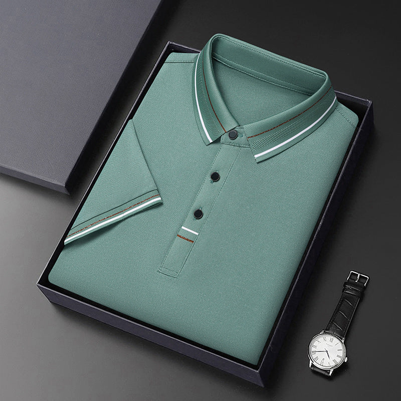 Herren Polohemd Modern Strukturiert Elegantes Design