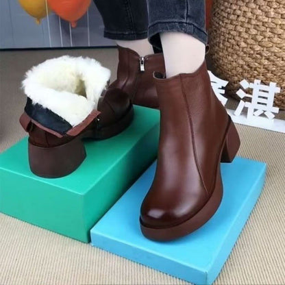 Damen Stiefeletten Warm Rutschfest Komfort Schuhe Winter - BerlinGlamour