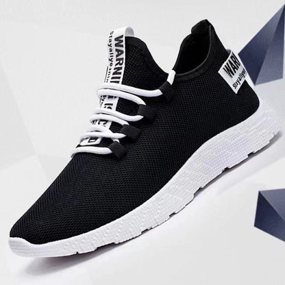 Damen Sneaker Flexibel Rutschfest Mesh Schwarzweiß