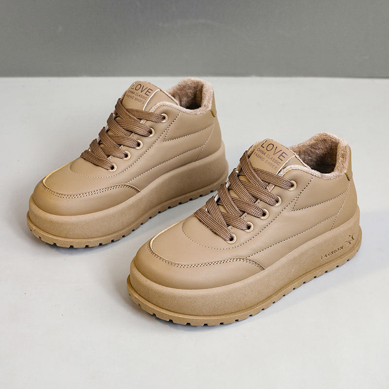 Damen Sneaker Plateau Schuhe Bequem Rutschfest
