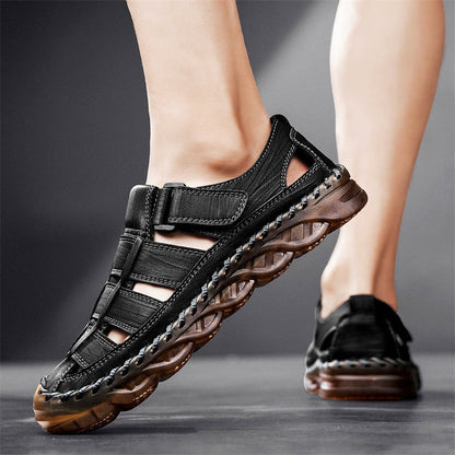 Damen Leder Schuhe Bequem Klettverschluss Freizeit