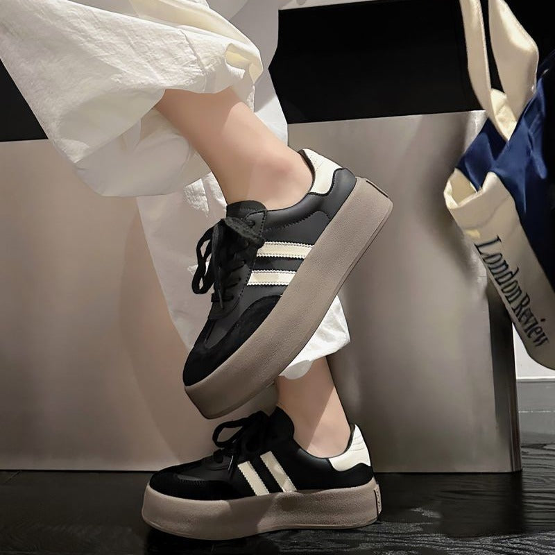 Damen Plateausneaker Sportlich Modisch Mit Gepolsterter Sohle