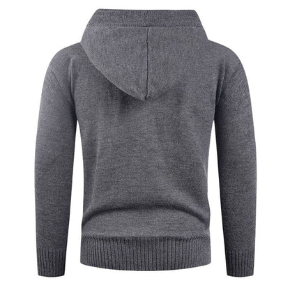 Modischer Kapuzenpullover Herren mit Knöpfen Trendig
