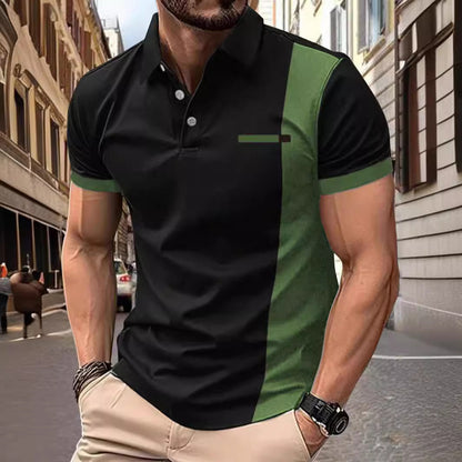 Herren Poloshirt Kurzarm Sportlich Sommer