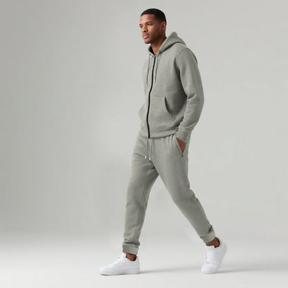 Herren Freizeitanzug Kapuze Taschen Sportlich Bequem