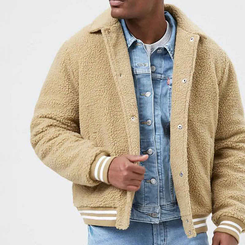 Herren Fleecejacke Lässig Teddy Style Warm - BerlinGlamour