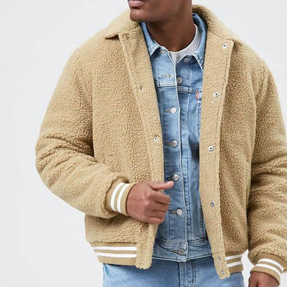 Herren Fleecejacke Lässig Teddy Style Warm - BerlinGlamour